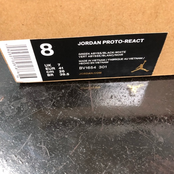 Jordan proto react sz 8 - Picture 12 of 12